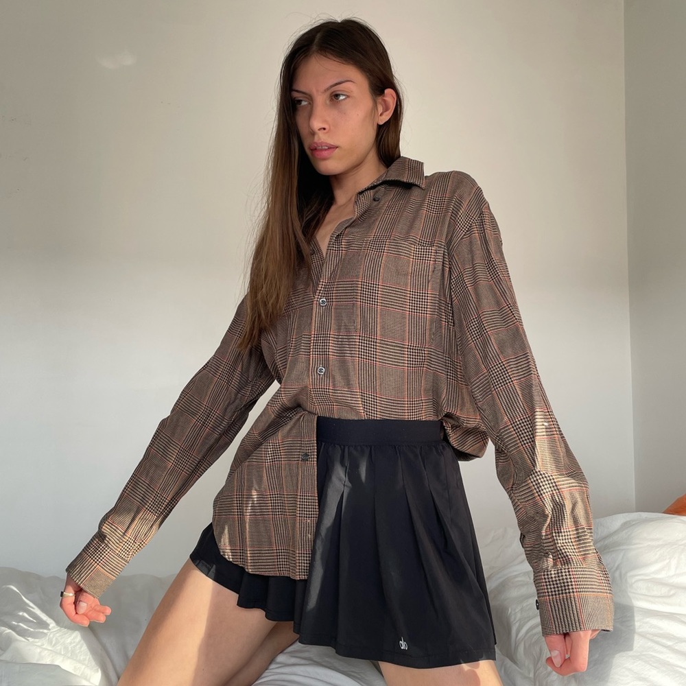 Vintage Houndstooth Button down top